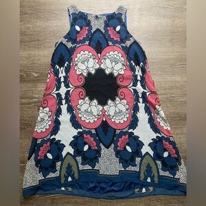 Max Studio Mini Dress Paisley Blue and Pink Size XS